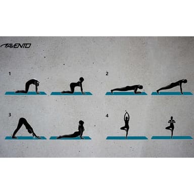 vidaXL Tränings/yogamatta basic blå