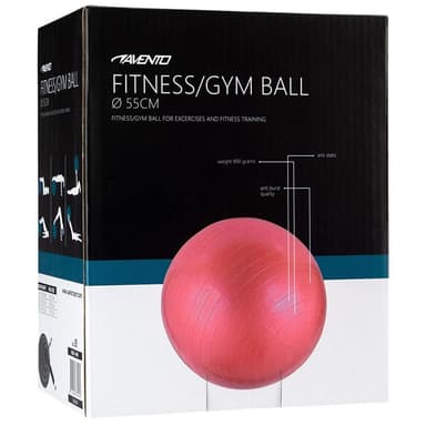vidaXL Gymnastikboll rosa 55 cm