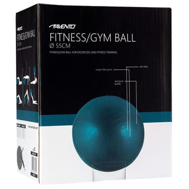 vidaXL Gymnastikboll blå 55 cm