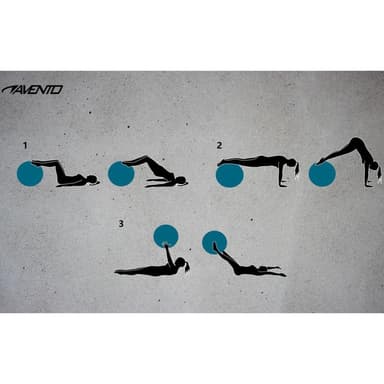 Avento Gymnastikboll dia. 75 cm silver