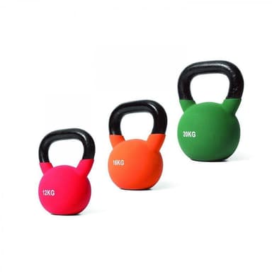 Apiro Sport Neoprene Kettlebell Colored set 4-32 kg, Styrkepaket