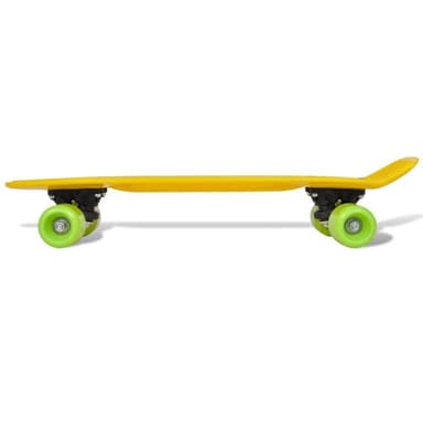 vidaXL Penny skateboard plast gul bräda a hjul6,1""
