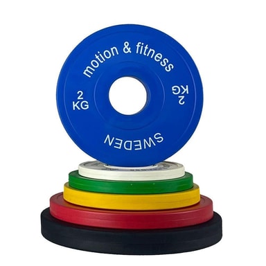 Motion & Fitness PRO Fractional Plate, Viktskivor Gummerade 2 kg