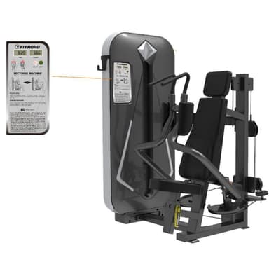 FitNord Diamond Pec Deck, Styrkemaskin Bröst
