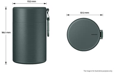 Samsung The Freestyle skyddsfodral (mörkgrönt)