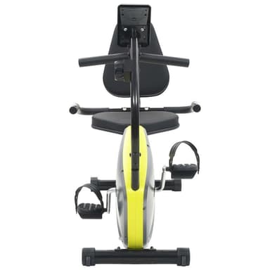 vidaXL Liggande motionscykel magnetisk drift och pulsmätning