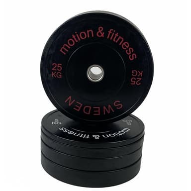 Motion & Fitness PRO Bumper Plate, Viktskivor Bumper 25 kg