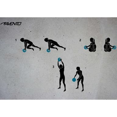 Avento Medicinboll slam texturerad 8 kg