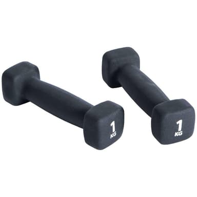 Pure2Improve Hantelset 2x1 kg neopren svart