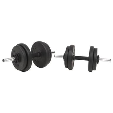 vidaXL Skivstång och hantlar set 30 kg
