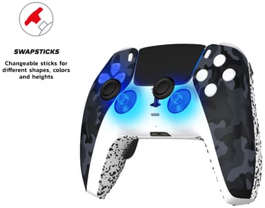 King PS5 Prime Pro trådlös kontroll (svart)