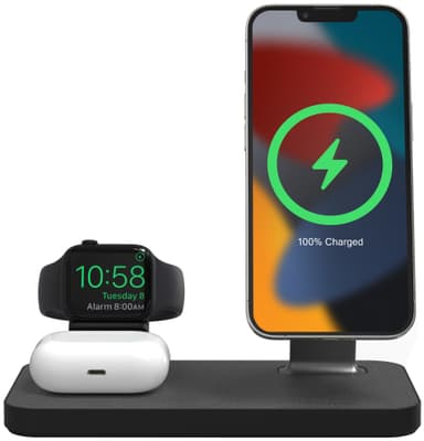 Mophie Snap+ 3-i-1 trådlöst laddningsställ