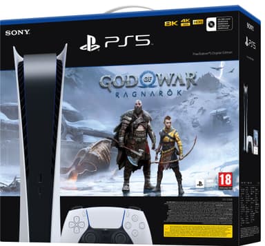 PlayStation 5 Digital Edition + God of War Ragnarök paket