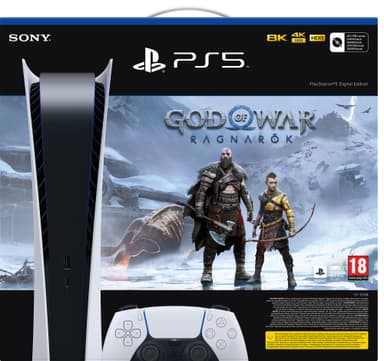 PlayStation 5 Digital Edition + God of War Ragnarök paket