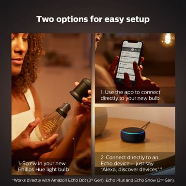 Philips Hue W glödlampa 7.2W Filament ST72 E27