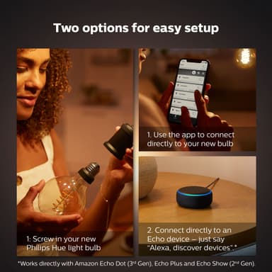 Philips Hue W Globe 7.2W Filam. G125 E27
