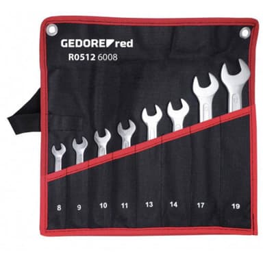 Dubbelskruvnyckelsats 8 delar Gedore RED R05126008