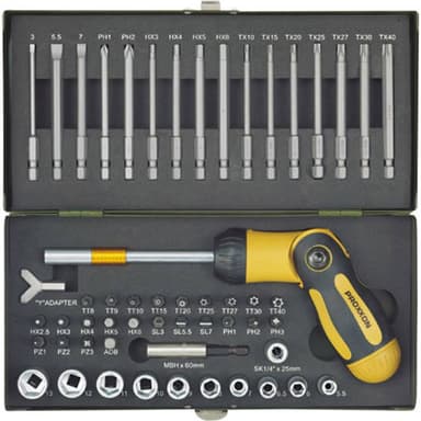 Proxxon Industrial Proxxon 23104 Bit-Set 54 delar