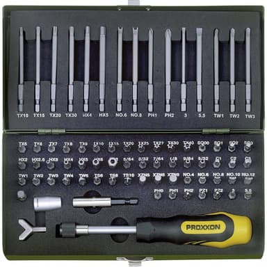Proxxon Industrial 23 107 Bit-Set 75 delar Spår,