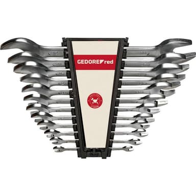 Dubbelskruvnyckelsats 12 delar DIN 3110 Gedore RED