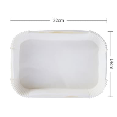 Air Fryer engångspapper för fritös 50-pack Vit 22x14 cm