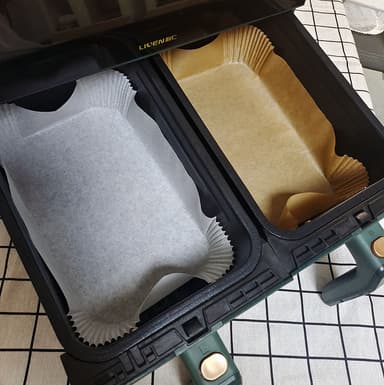 Air Fryer engångspapper för fritös 50-pack Vit 22x14 cm