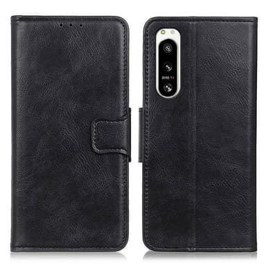 Sony Xperia 5 IV Plånboksfodral Crazy Horse - Svart