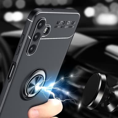 Samsung Galaxy A13 5G / A04s 4G TPU skal med Finger Ring - Svart