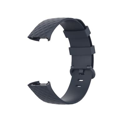 Silikonarmband Fitbit Charge 4 / Charge 3 / Charge 3 SE -  stl. S Gråblå