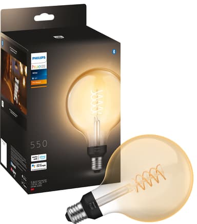 Philips Hue W Globe 7.2W Filam. G125 E27
