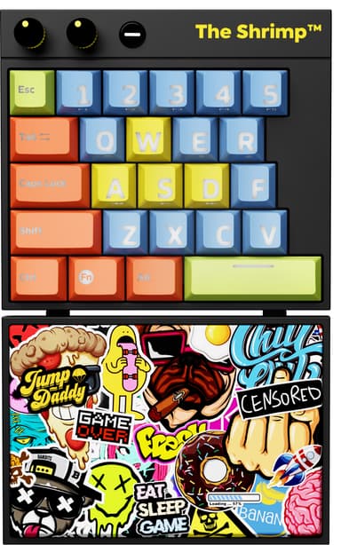 The Shrimp Model 1 mekaniskt tangentbord för gaming (bomber)