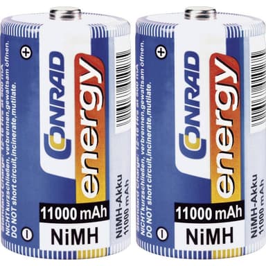 Laddbart batteri D (R20) NiMH Conrad energy HR20 11000 - Elgiganten ...