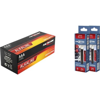 Batteri AAA (R03) Alkaliskt Ansmann Vorteilspack +2