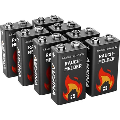 Absina 401005-8 Batteri 9 V Alkaliskt 9 V 8 st