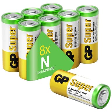 Batteri R1 (N) Alkaliskt GP Batteries Super 1.5 V 8 st