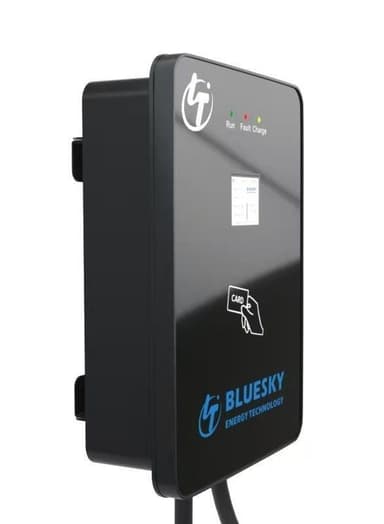 Bluesky Elbilsladdare, LaddBox till Elbil, 2,4 tums skärm, Typ-2, 32A, 22kW