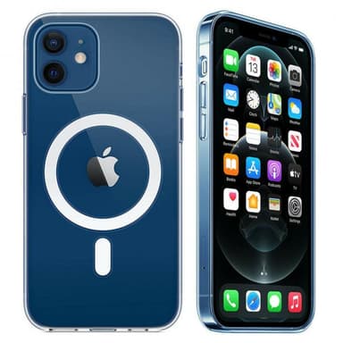 Transparent skal med stöd för magnetisk laddning, iPhone 13