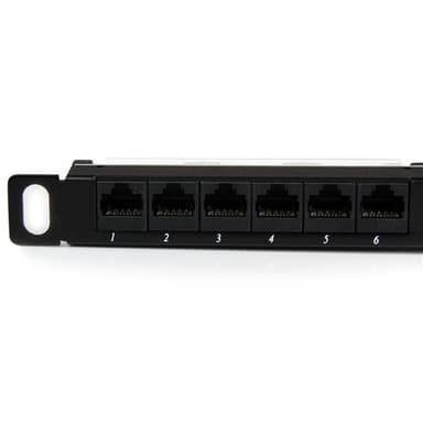 STARTECH StarTech.com PANELHU24, RJ-45, Cat5e, Svart, Stativmontering,