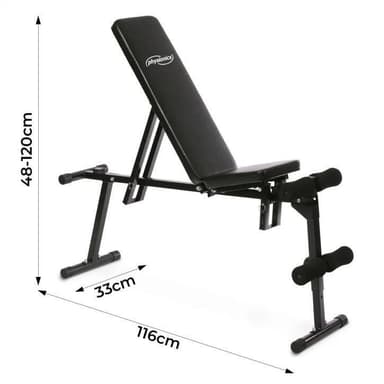 Gorilla Sports Träningsbänk Physionics Multi - Hopfällbar