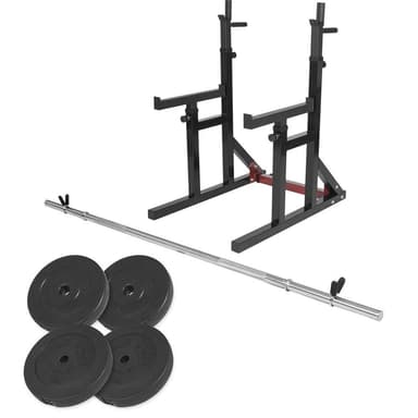 Gorilla Sports Skivstångsställning Skivstång Vikter 30 mm