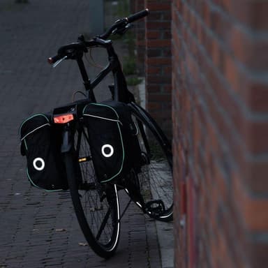 vidaXL Cykelväska 19 L svart och grön