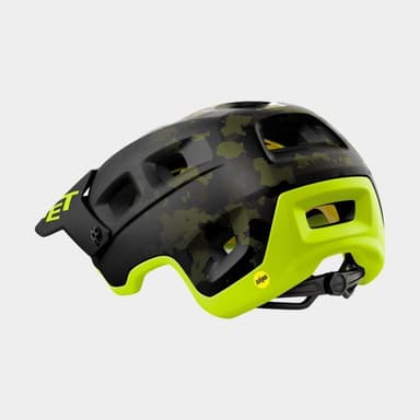 Met Terranova MIPS Camo Lime Green/Matt, Cykelhjälm Svart Large