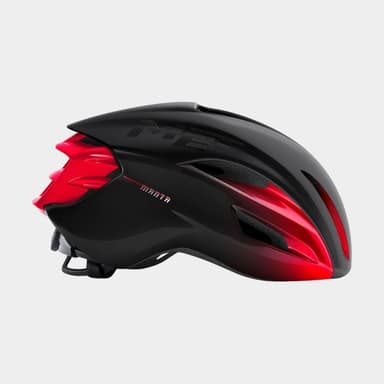 Met Manta MIPS Black Red/Matt Glossy, Cykelhjälm Svart S