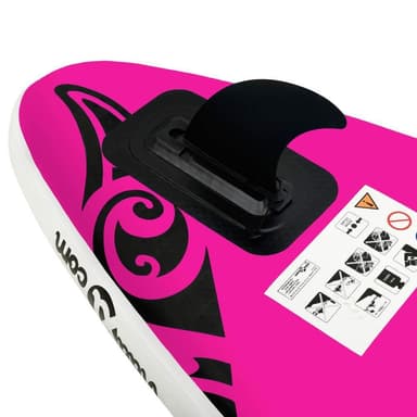vidaXL SUP-bräda uppblåsbar 320x76x15 cm rosa