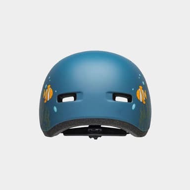Bell Lil Ripper Matte Grey/Blue Fish, Cykelhjälm Blå Toddler
