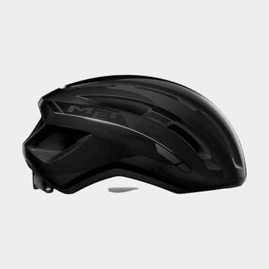 Met Miles Black/Glossy, Cykelhjälm Svart M