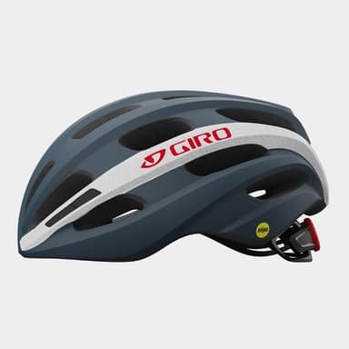 GIRO Isode MIPS Matte Portaro Grey/White/Red, Cykelhjälm Grå Adult