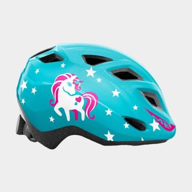 Met Genio Blue Unicorn/Glossy, Cykelhjälm Blå Onesize