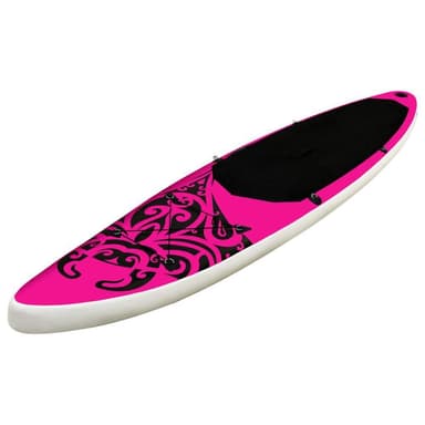vidaXL SUP-bräda uppblåsbar 320x76x15 cm rosa
