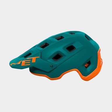 Met Terranova Alpine Green Orange/Matt Glossy, Cykelhjälm Grön S